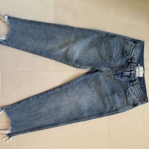 One Teaspoon Blue Cropped Ankle Jeans